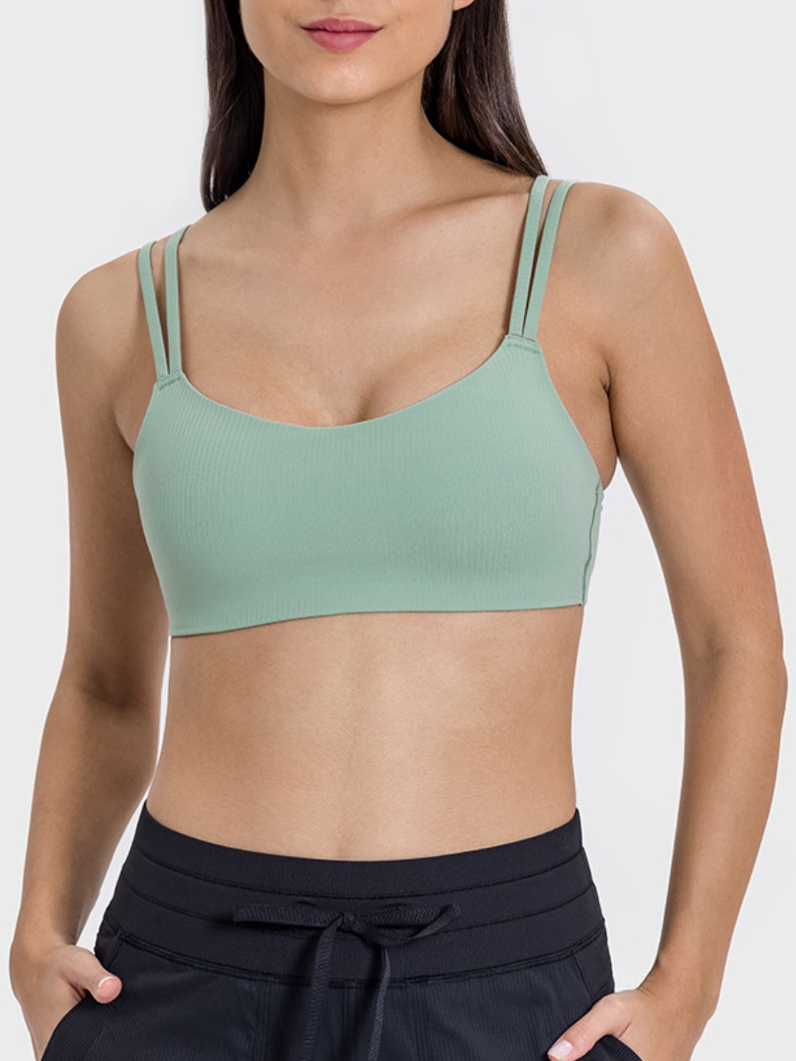 Scoop Neck Double Strap Active Cami